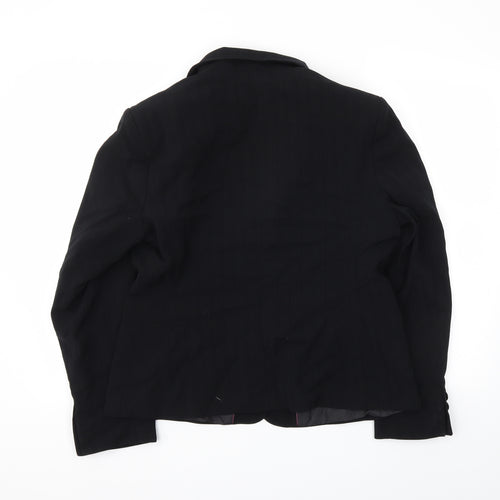 AMARANTO Womens Black   Jacket Blazer Size 16