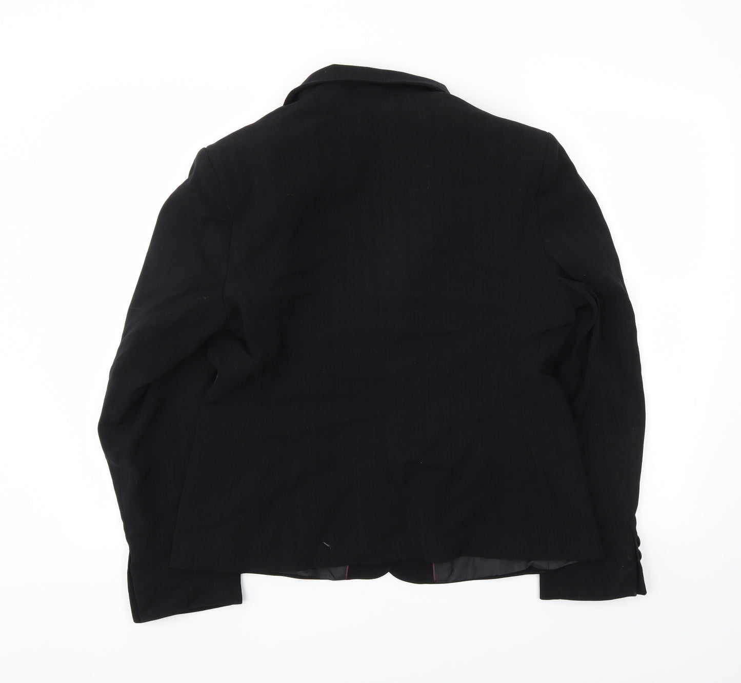 AMARANTO Womens Black   Jacket Blazer Size 16