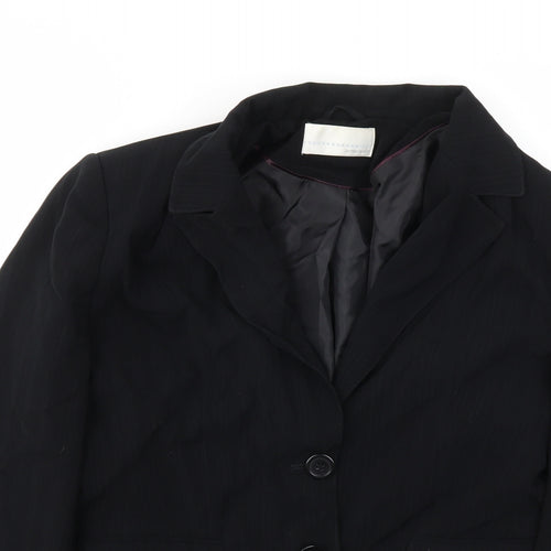 AMARANTO Womens Black   Jacket Blazer Size 16