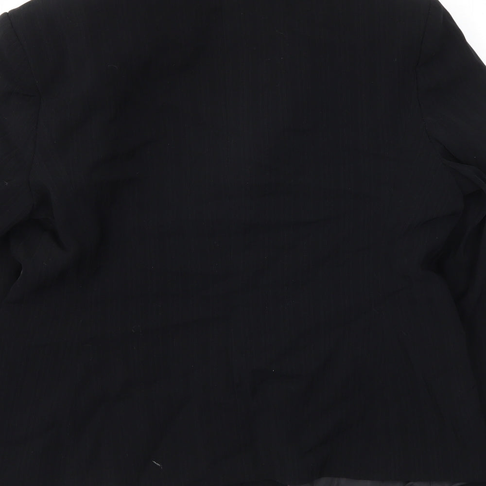 AMARANTO Womens Black   Jacket Blazer Size 16