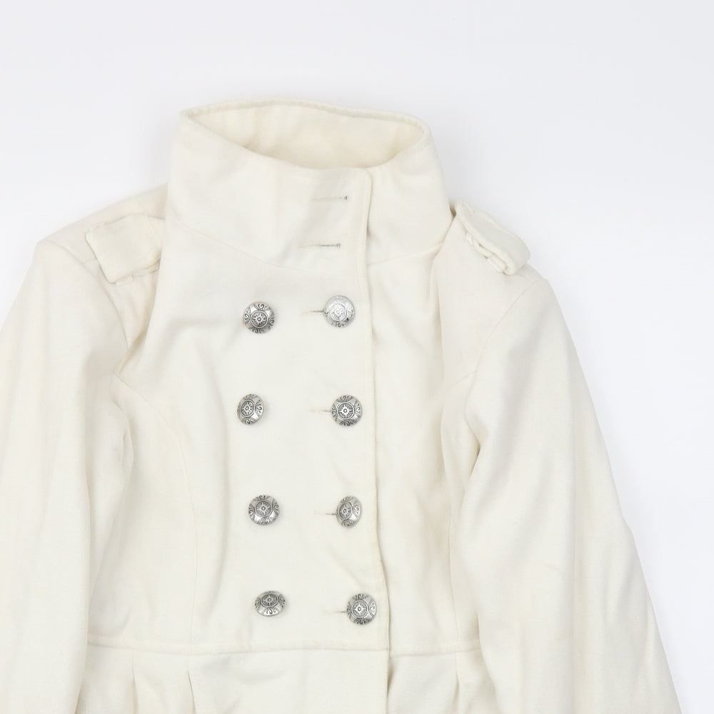 NEW GIRL Womens Ivory   Jacket Coat Size 14