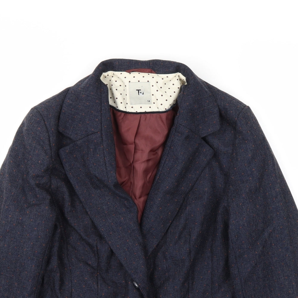 TU Womens Blue   Jacket Blazer Size 14