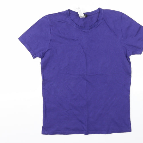 Boohoo Girls Purple   Basic T-Shirt Size S