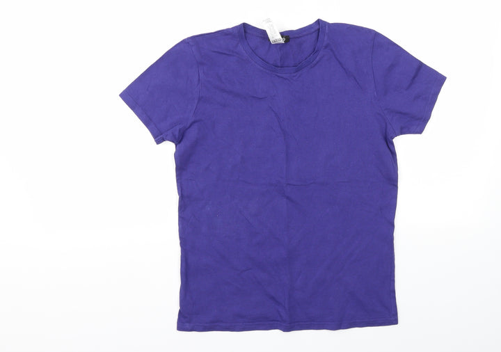 Boohoo Girls Purple   Basic T-Shirt Size S