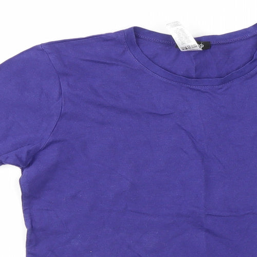 Boohoo Girls Purple   Basic T-Shirt Size S
