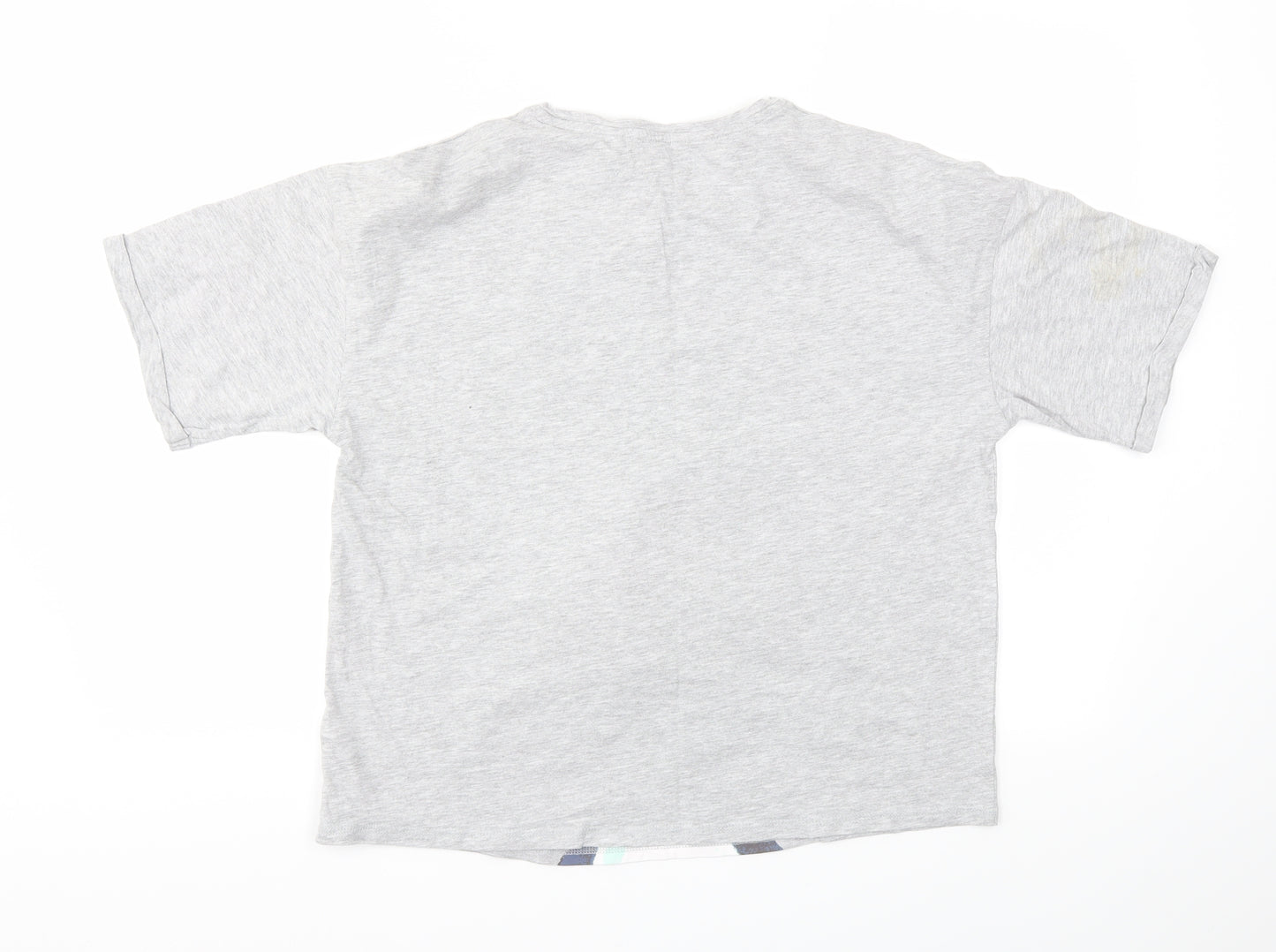 NEXT Womens Grey Animal Print  Basic T-Shirt Size S