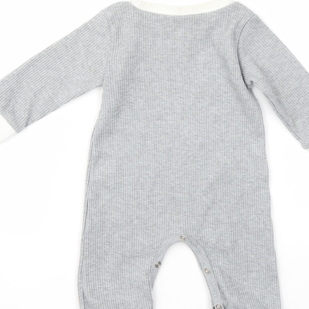 Preworn  Grey   Babygrow One-Piece Size 3-6 Months