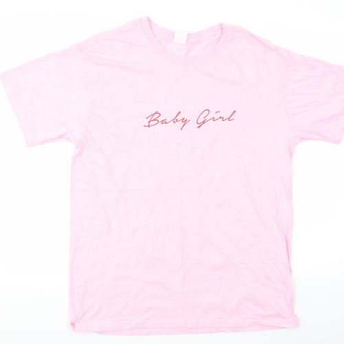 Preworn Womens Pink   Basic T-Shirt Size L