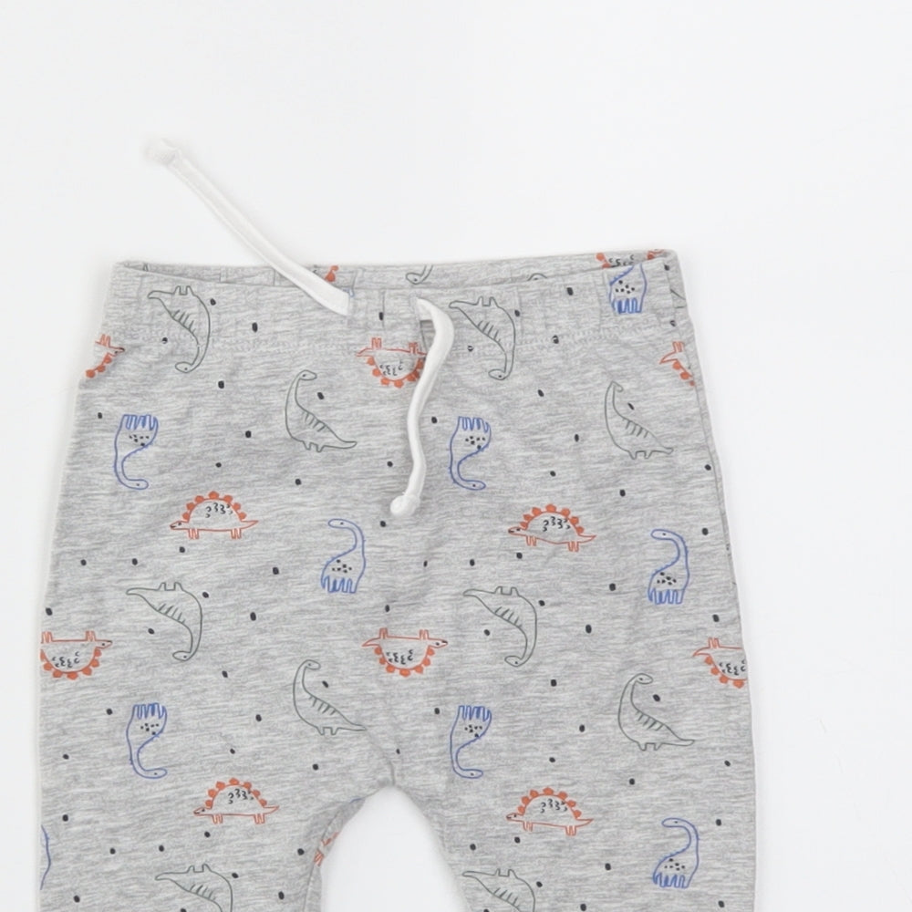 Matalan Boys Grey Animal Print  Capri Leggings Size 6-9 Months