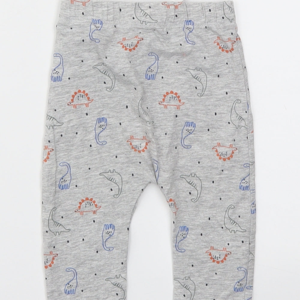 Matalan Boys Grey Animal Print  Capri Leggings Size 6-9 Months