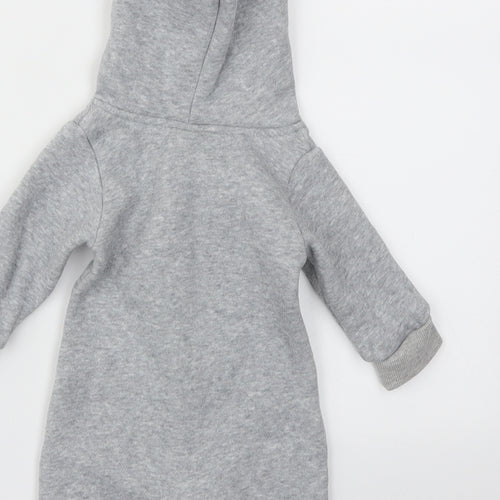 Preworn Baby Grey Animal Print  Babygrow One-Piece Size Newborn