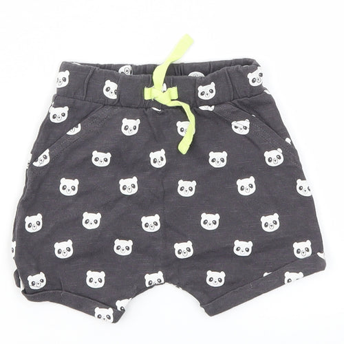George Boys Black Animal Print  Capri Leggings Size 3-6 Months