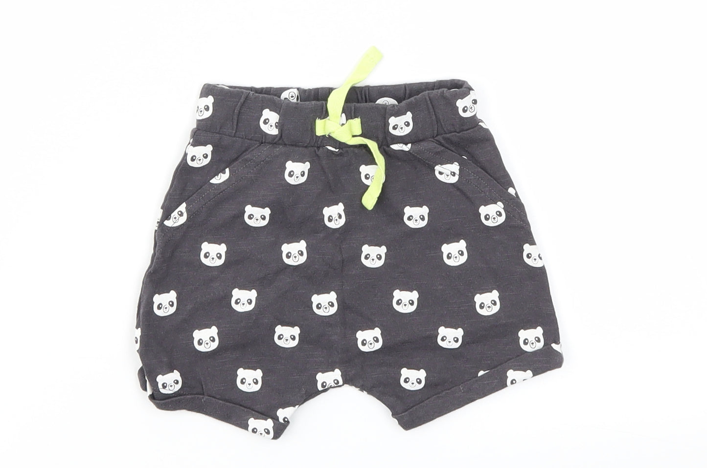 George Boys Black Animal Print  Capri Leggings Size 3-6 Months
