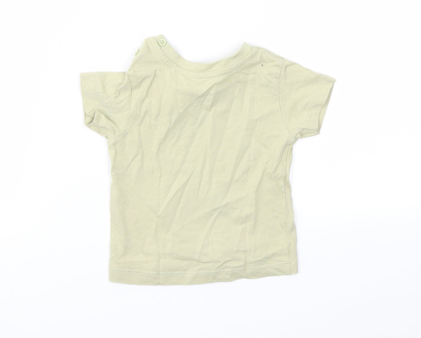 Matalan Boys Green   Basic T-Shirt Size 3-6 Months