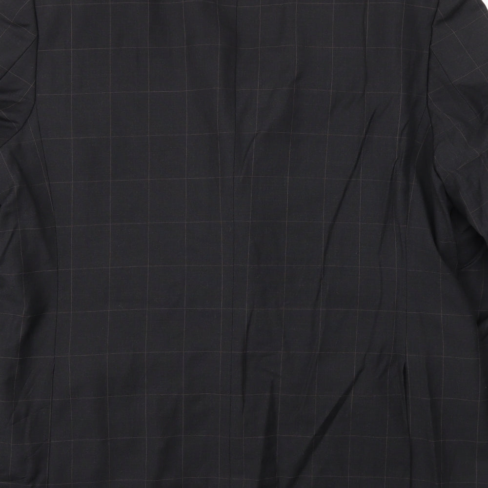 Preworn Mens Black   Jacket Blazer Size 46