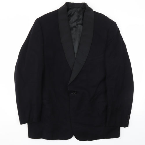 Preworn Mens Black   Jacket Blazer Size 42