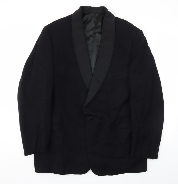 Preworn Mens Black   Jacket Blazer Size 42