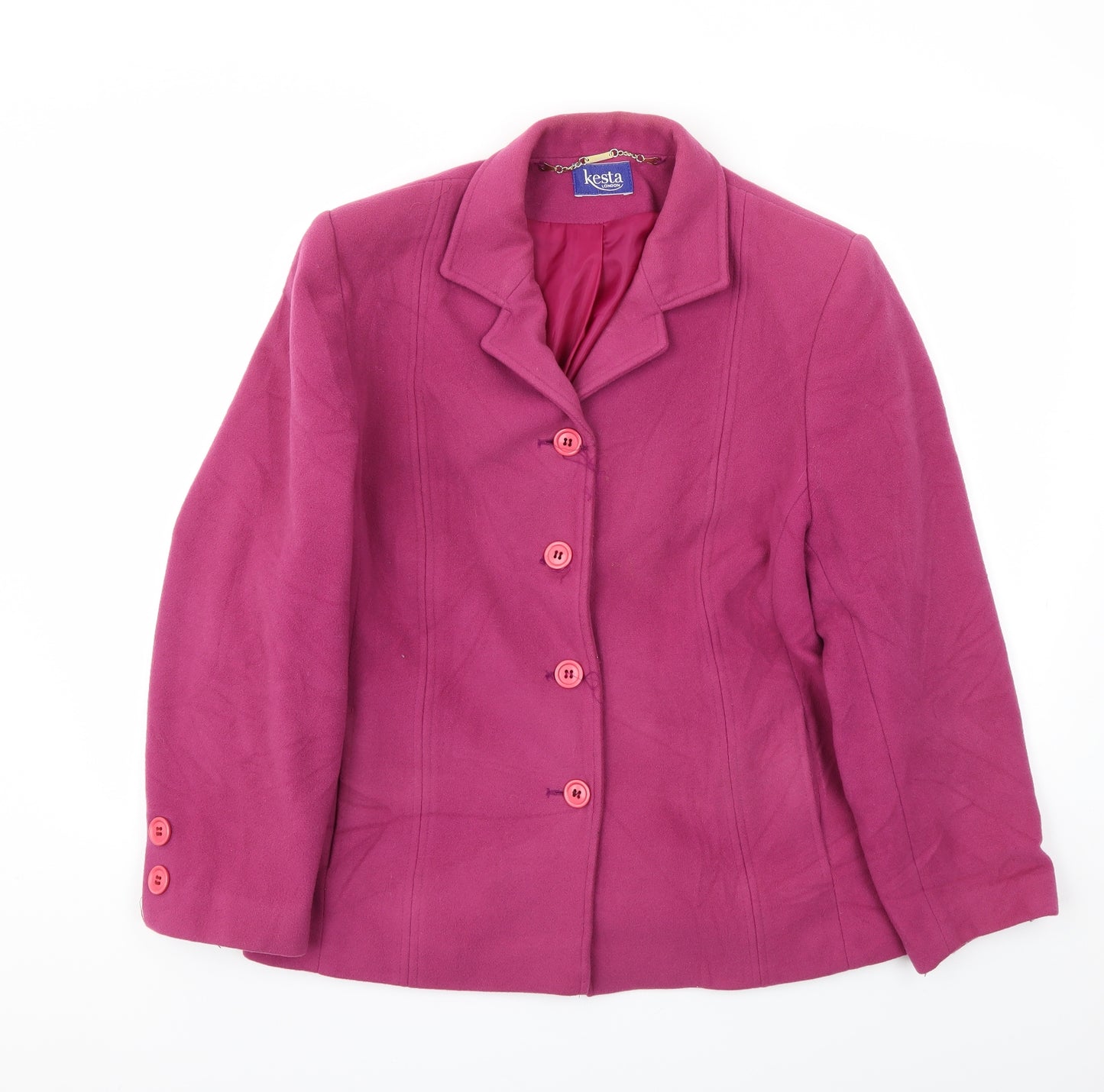 kesta Womens Pink   Jacket Coat Size 20