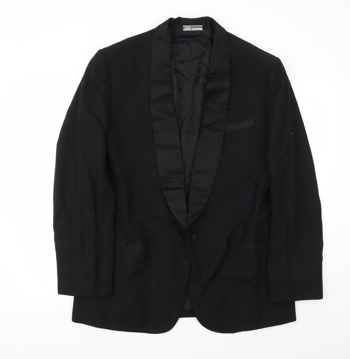 Lobo Mens Black Jacket Blazer Size 44