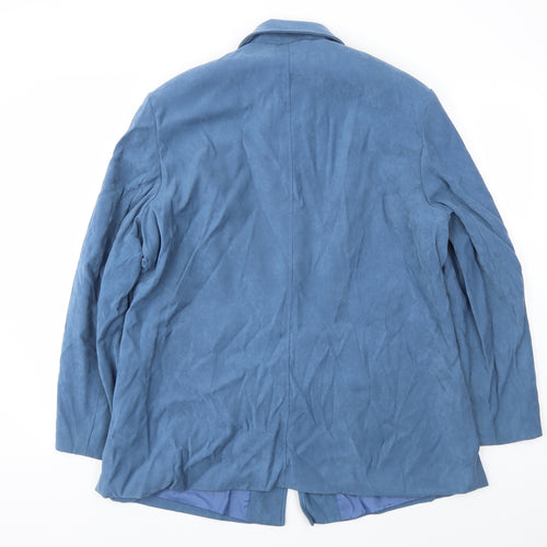 Joella Di Marco Womens Blue   Jacket Coat Size 2XL