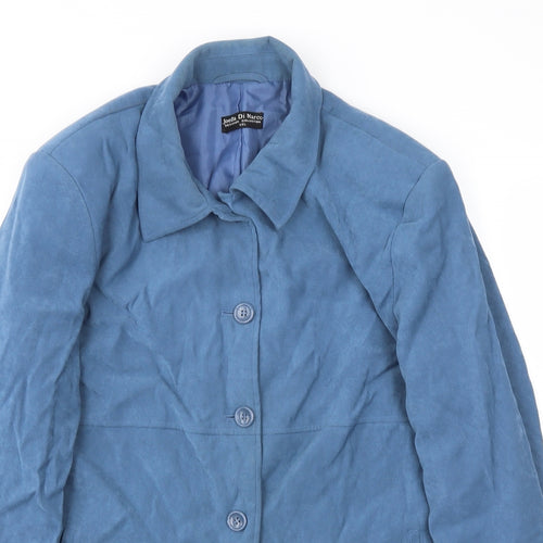 Joella Di Marco Womens Blue   Jacket Coat Size 2XL