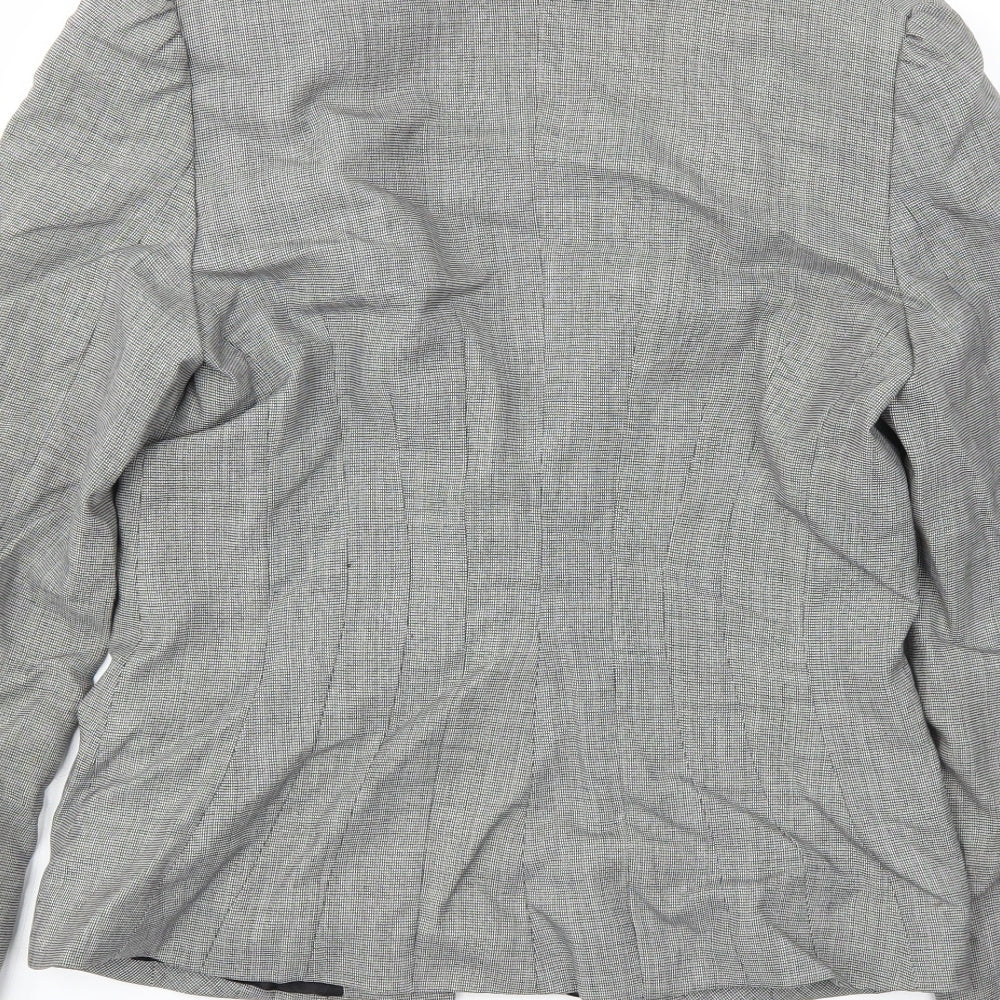 PEISS Womens Grey   Jacket Blazer Size 14