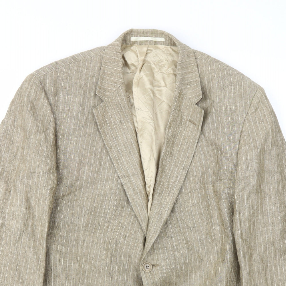 ORMEZANO Mens Beige   Jacket Blazer Size 46