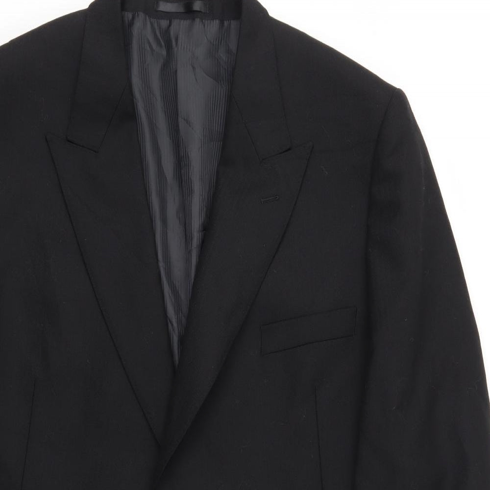 Preworn Mens Black   Jacket Blazer Size 50