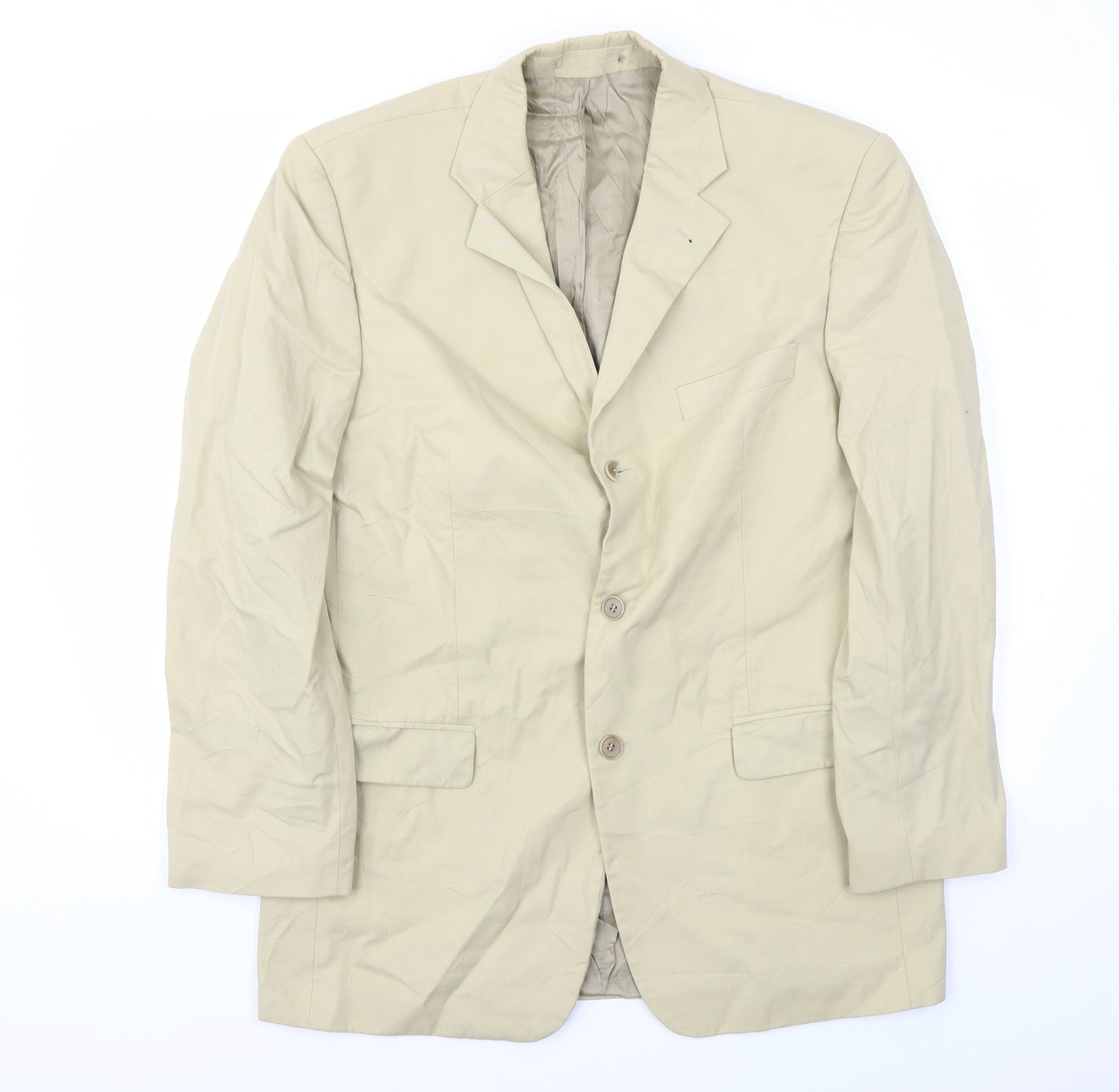 IE Mens Beige   Jacket Blazer Size 40