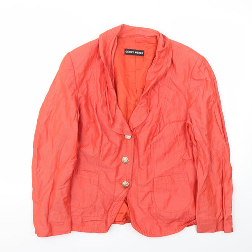 Gerry Weber Womens Red   Jacket Blazer Size 18