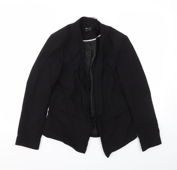 Topshop Womens Black Jacket Blazer Size 8