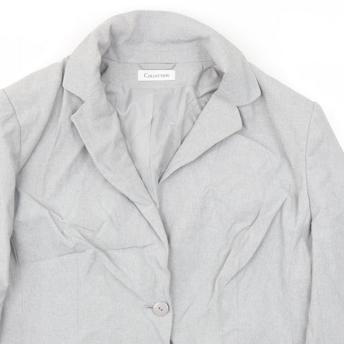 COLLECTION Womens Grey   Jacket Blazer Size 18