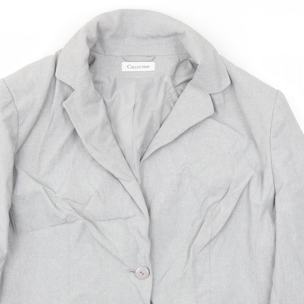 COLLECTION Womens Grey   Jacket Blazer Size 18
