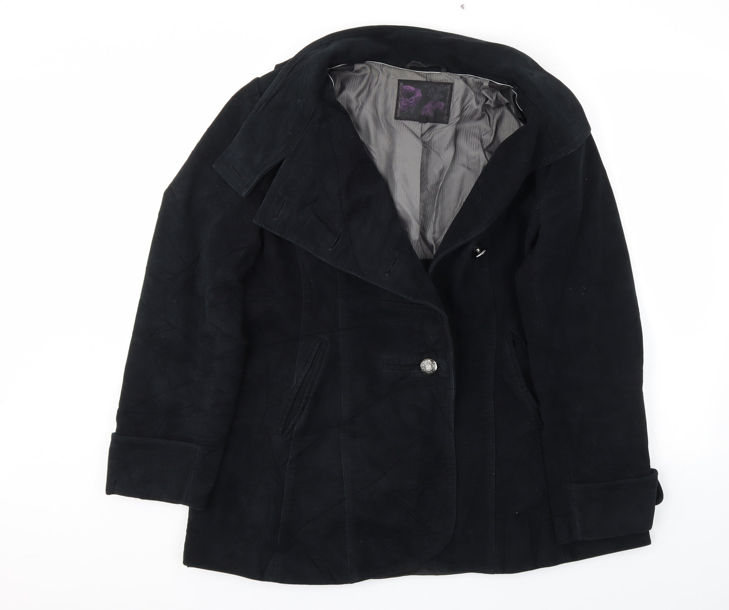 Preworn Womens Black   Jacket Coat Size 18