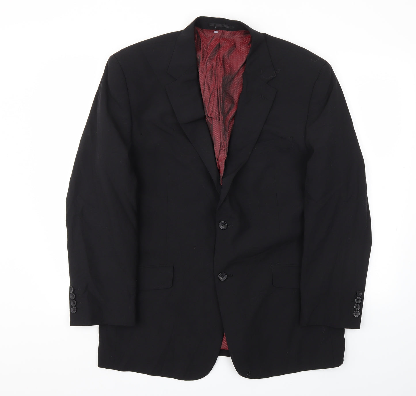 PLUS LYORA Mens Black   Jacket Blazer Size 44
