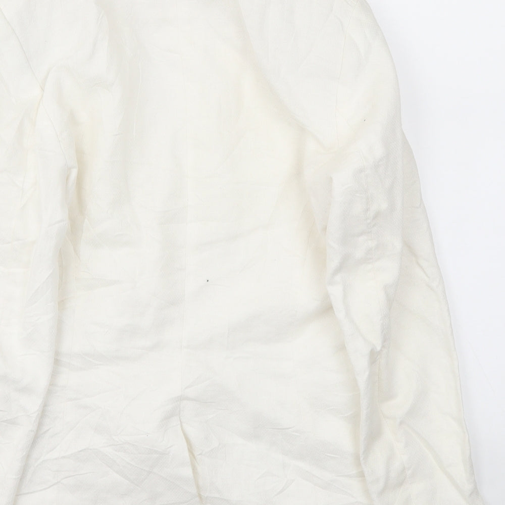 H&M Womens Ivory   Jacket Blazer Size 6