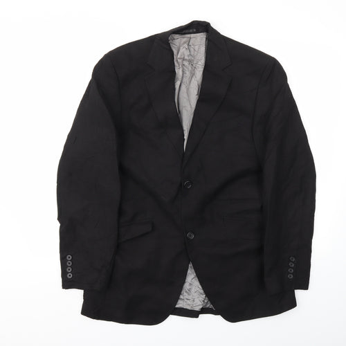 Preworn Mens Black   Jacket Blazer Size 38
