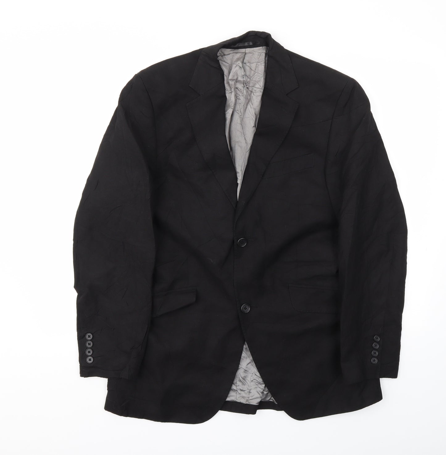 Preworn Mens Black   Jacket Blazer Size 38
