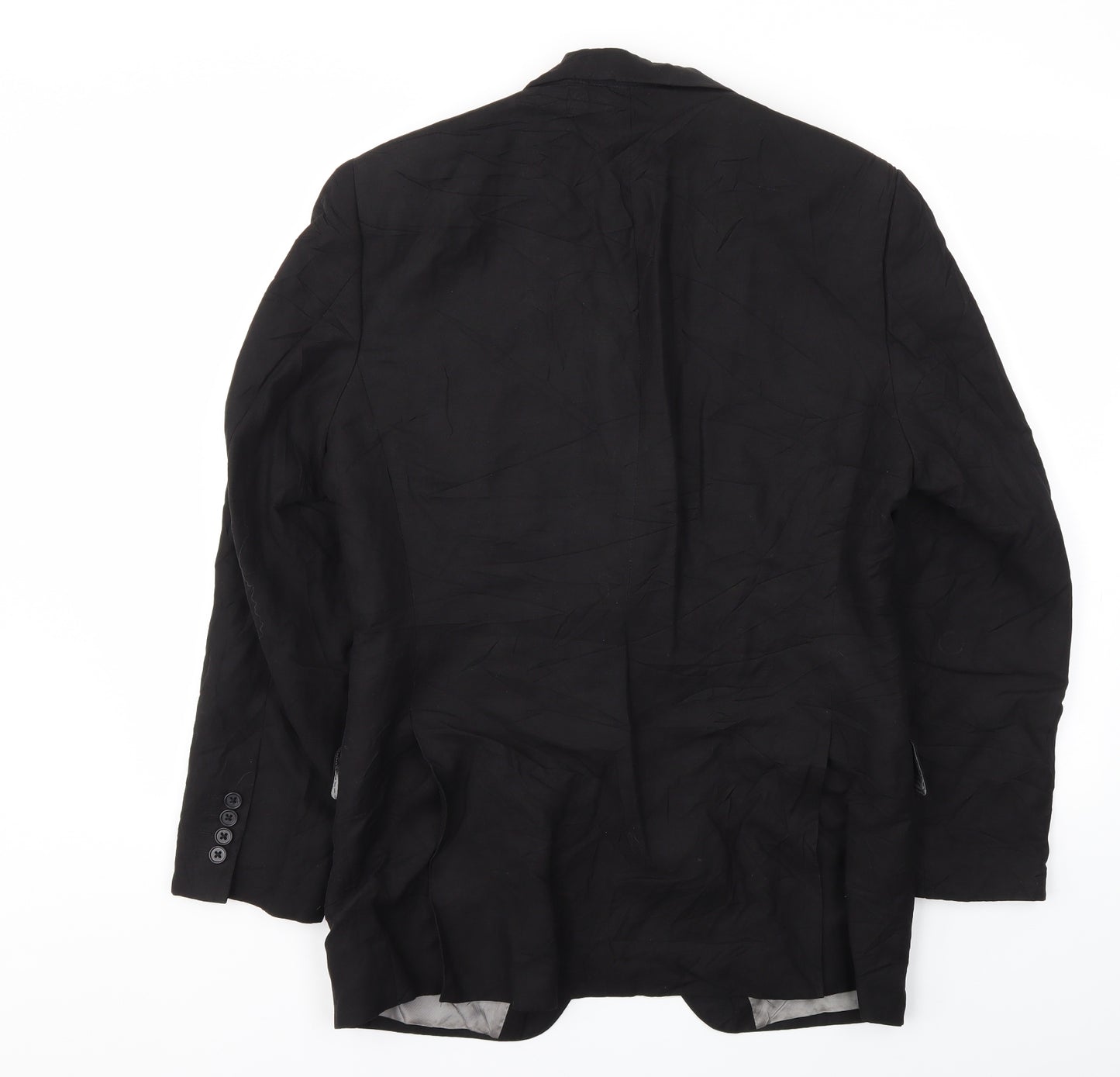Preworn Mens Black   Jacket Blazer Size 38
