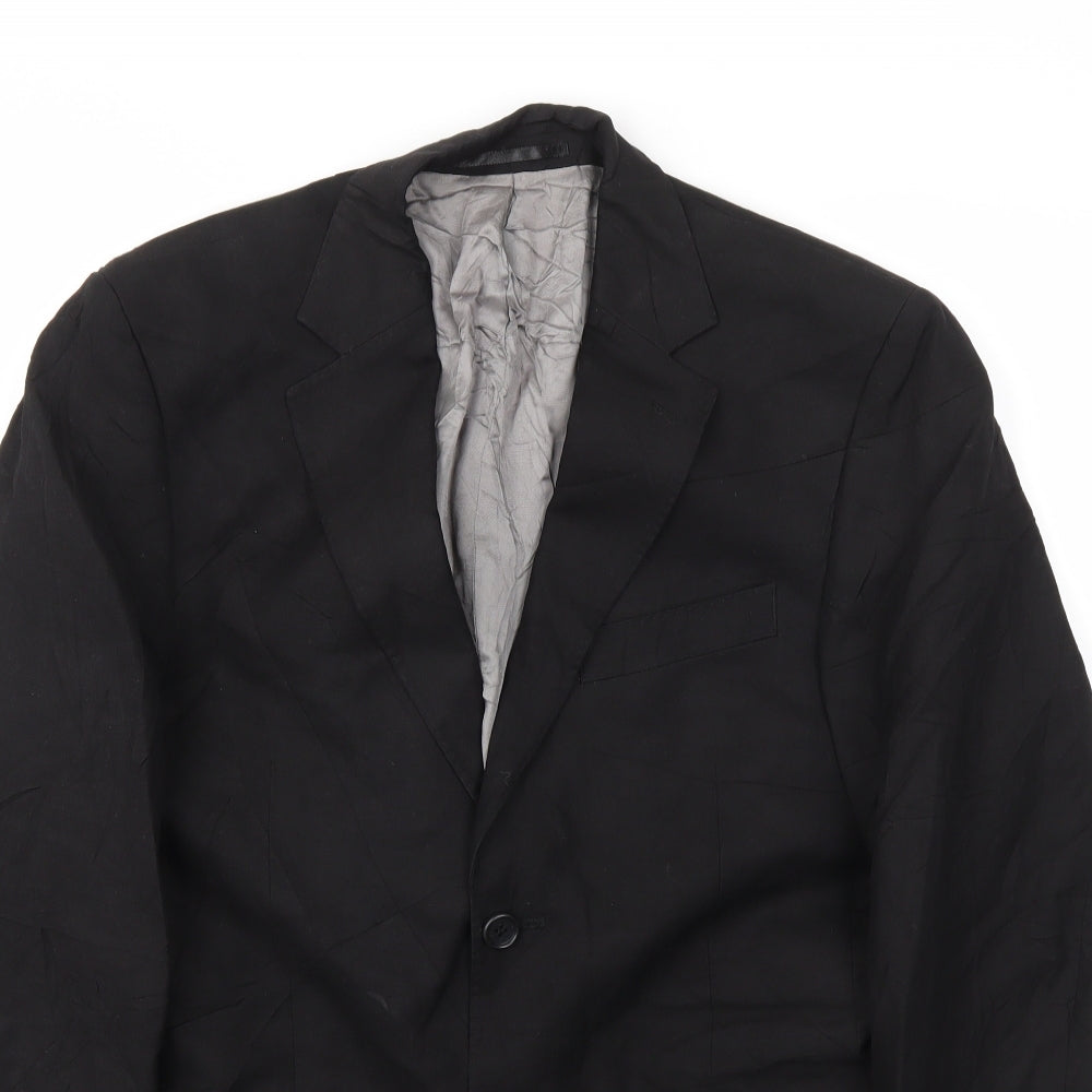 Preworn Mens Black   Jacket Blazer Size 38