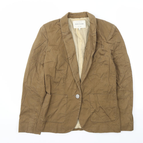 River Island Womens Beige   Jacket Blazer Size 10