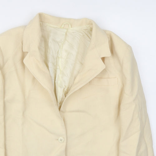 DITTO Womens Ivory   Jacket Blazer Size 16