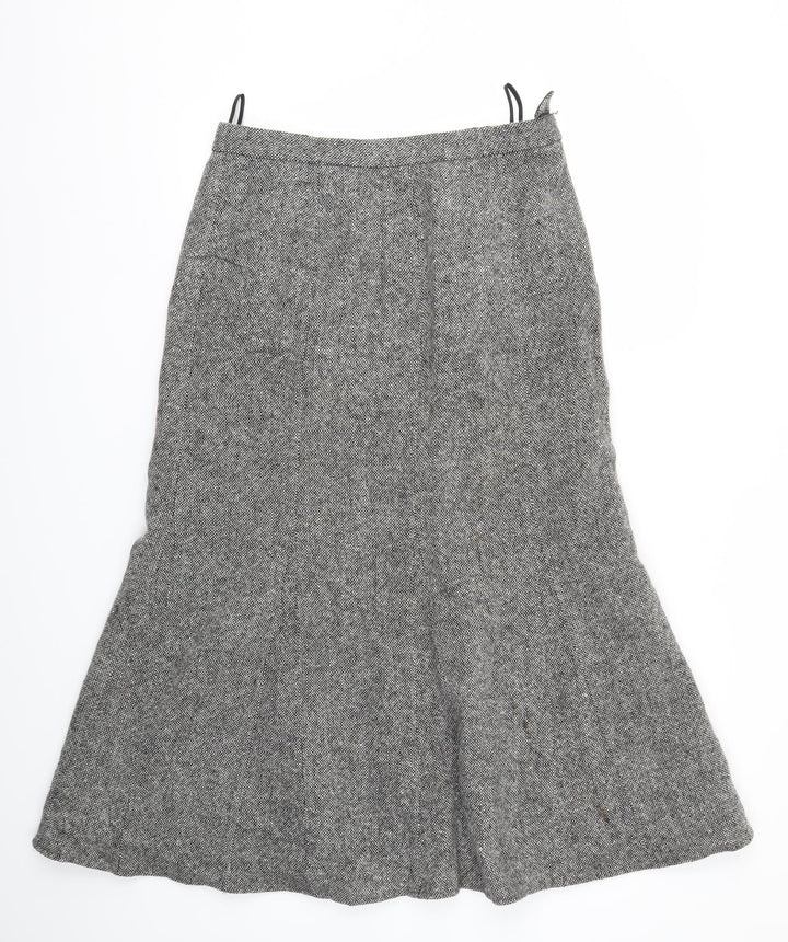 Orvis Womens Grey Flare Skirt Size 8