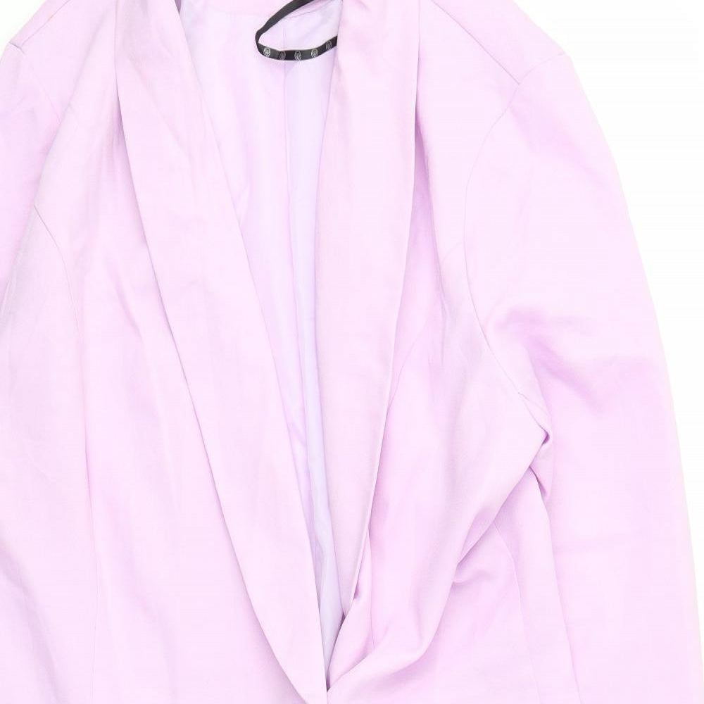Misssguided Womens Purple   Jacket Blazer Size 18