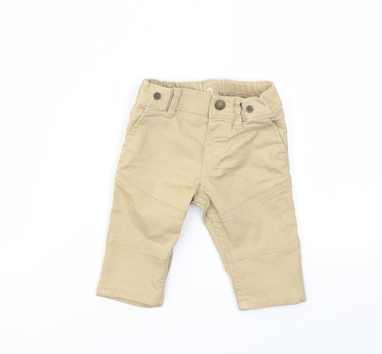 H&M Boys Beige   Capri Jeans Size 6-9 Months