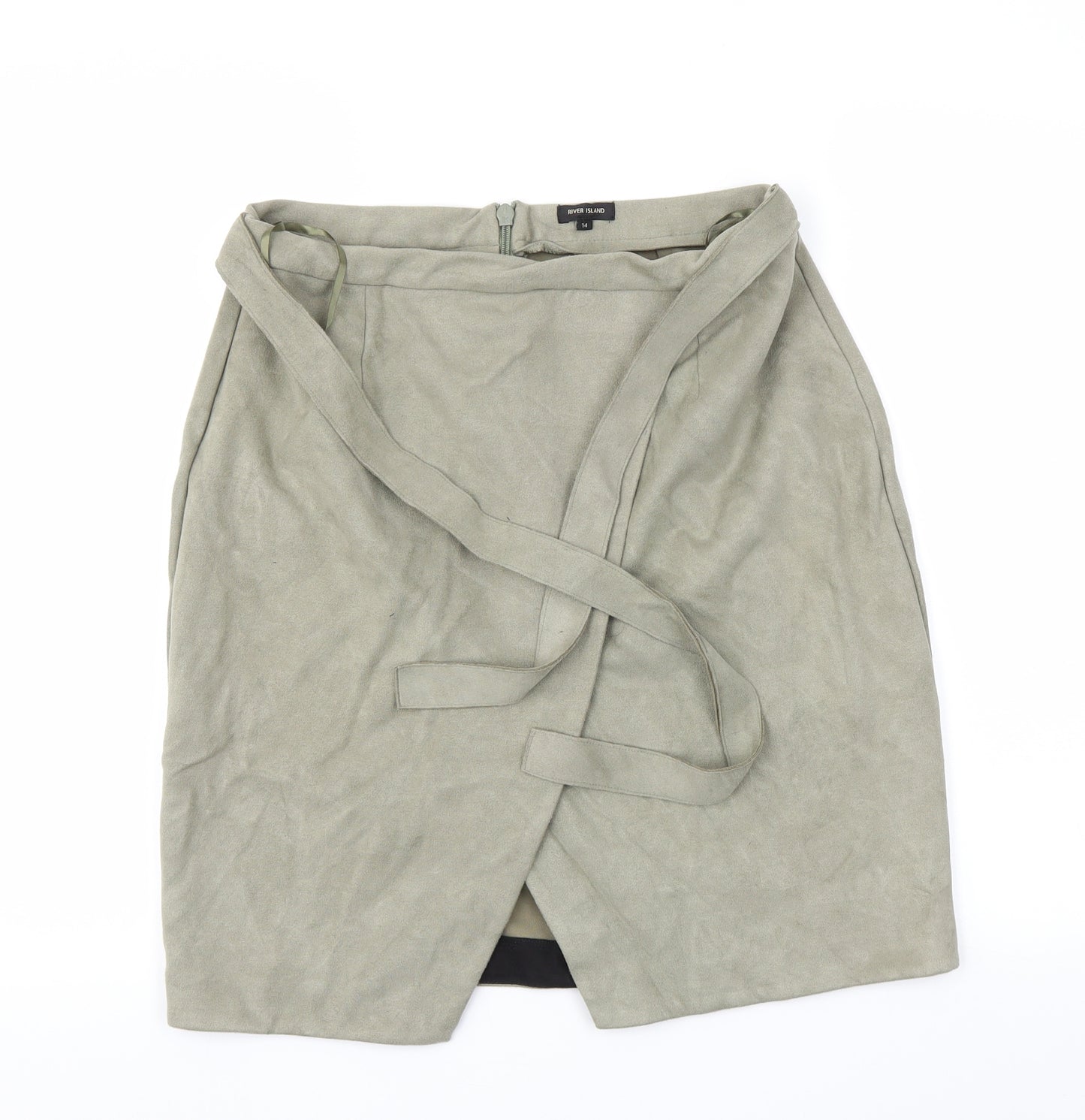 River Island Womens Green   A-Line Skirt Size 14