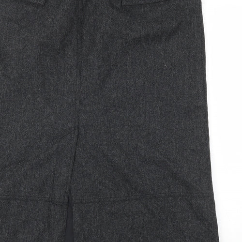 M&S Womens Grey   A-Line Skirt Size 38