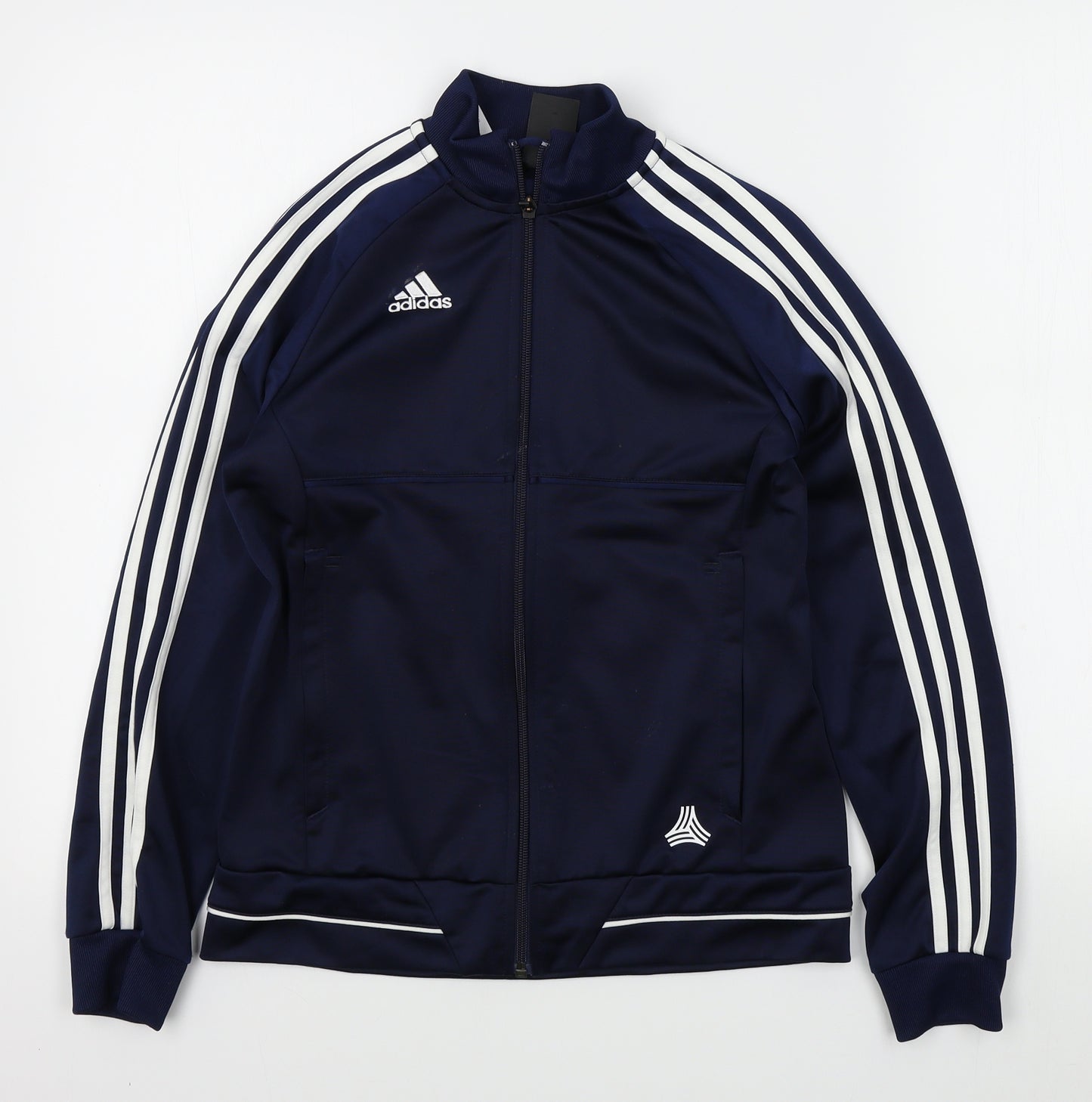 adidas Boys Blue Colourblock  Cardigan Jumper Size 11-12 Years