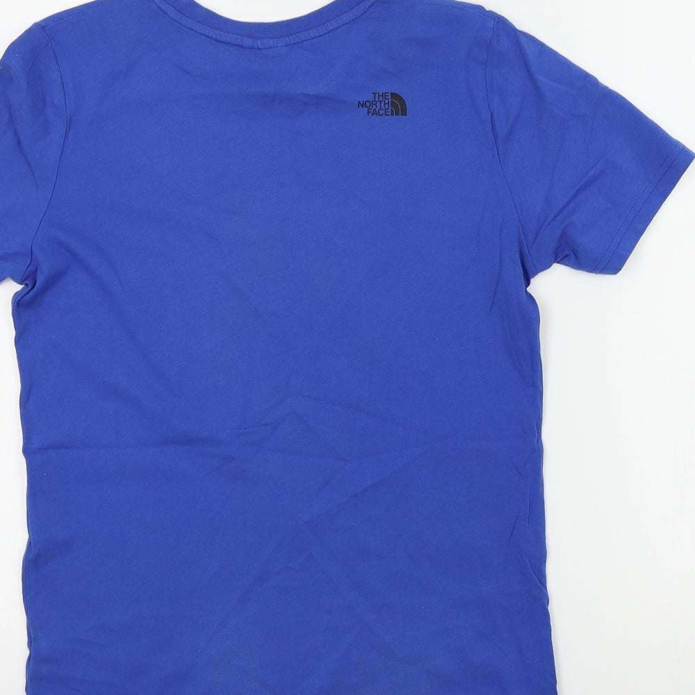 The North Face Boys Blue Colourblock  Basic T-Shirt Size XL