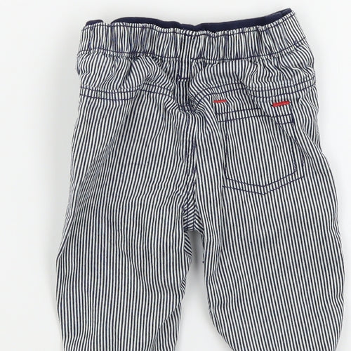 Nutmeg Boys Blue Striped  Capri Trousers Size 6-9 Months